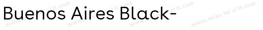 Buenos Aires Black字体转换